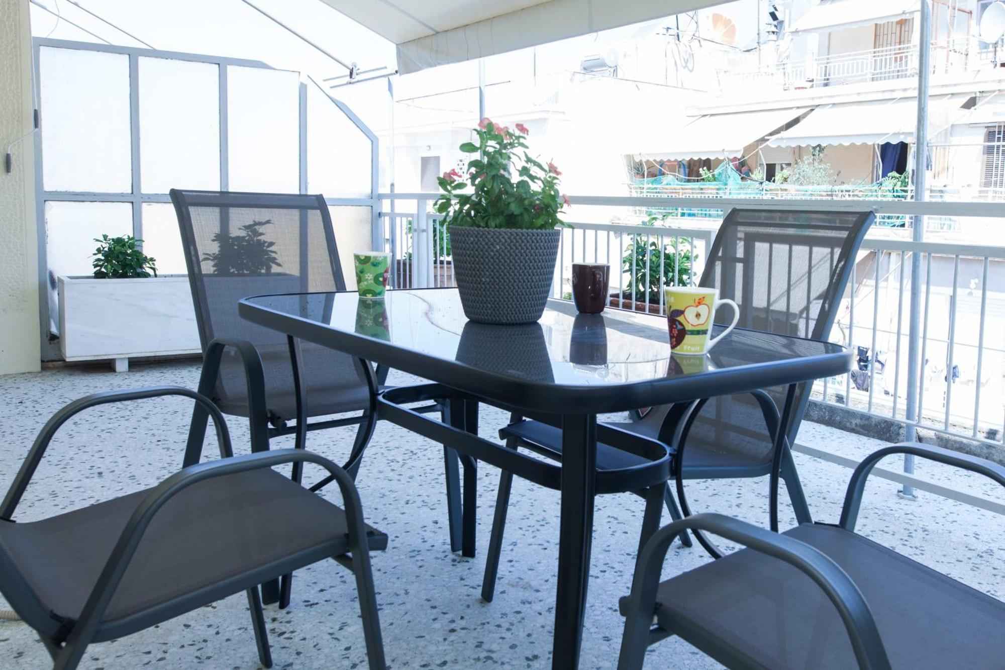 Apartament Modern 1 Bd Balcony Near Metro In Kato Patisia Atena